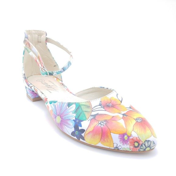 Zapato Shoes - Zapato Womans d'Orsay Ankle Strap Flats NEW